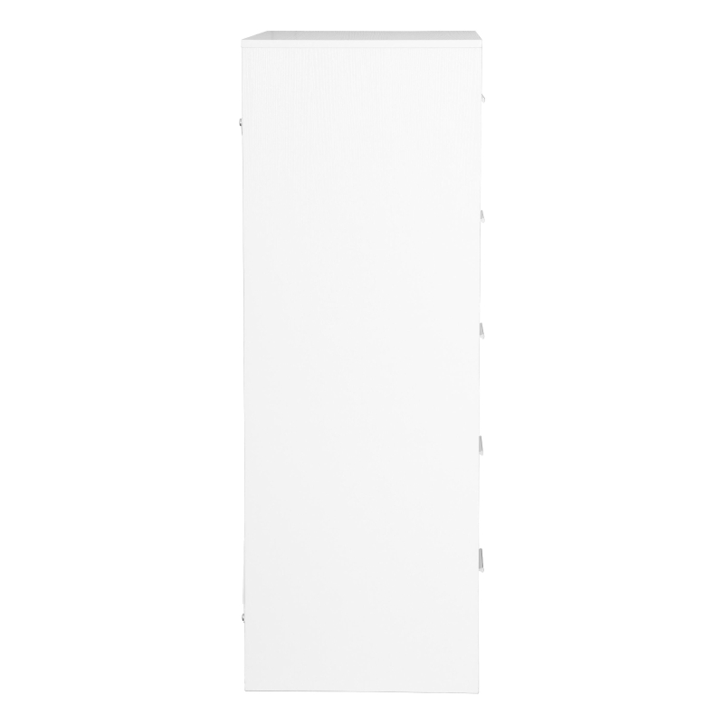 Spacious 5-Drawer Dresser with Water-Resistant Top, Ideal Storage Chest for Bedrooms, Playrooms, Entryways, 22.5" L x 15.5" W x 43" H, White