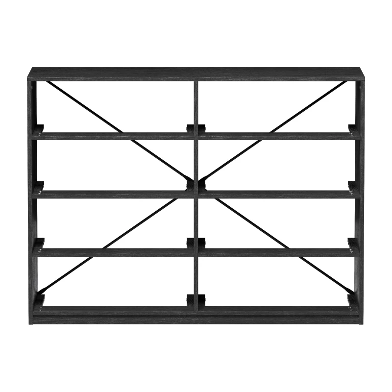 Roomy 8-Drawer Dresser with Water-Resistant Top, Ideal Storage Chest for Bedrooms, Living Rooms, TV Stand, 44.5" L x 16" W x 34.5" H, Black