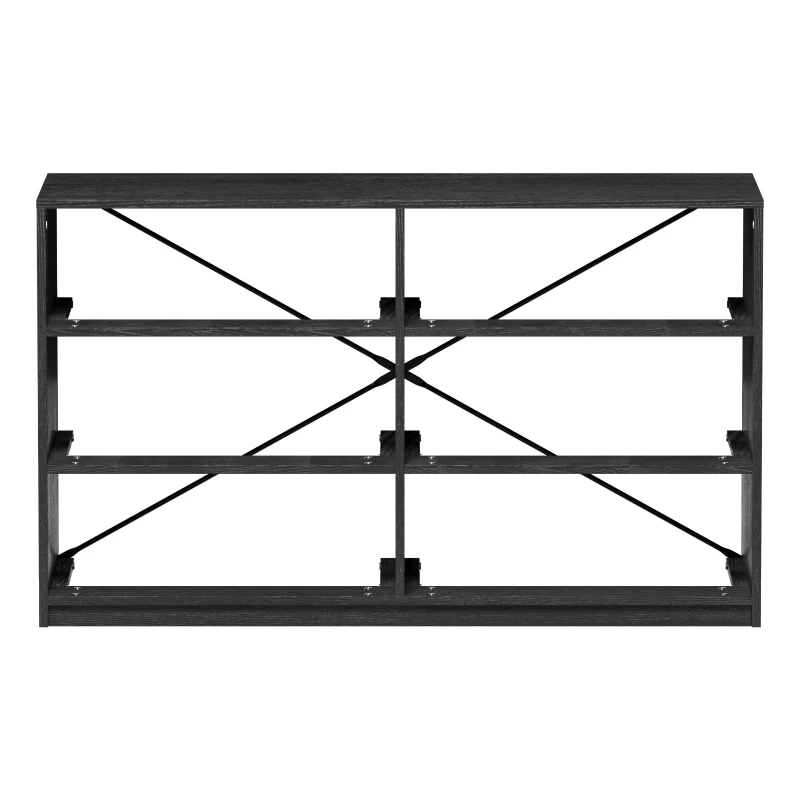 Versatile 6-Drawer Dresser with Water-Resistant Top, Ideal Storage Chest for Bedrooms, Playrooms, Entryways, 44.5" L x 16" W x 26.5" H, Black