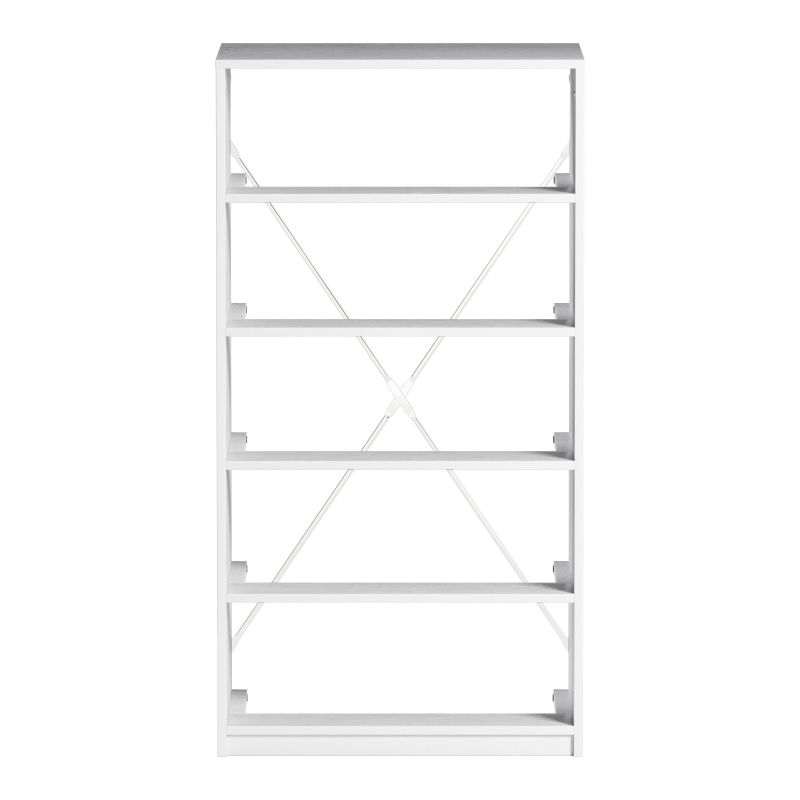Spacious 5-Drawer Dresser with Water-Resistant Top, Ideal Storage Chest for Bedrooms, Playrooms, Entryways, 22.5" L x 15.5" W x 43" H, White