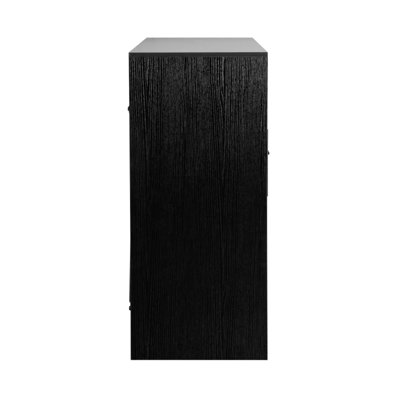 Roomy 8-Drawer Dresser with Water-Resistant Top, Ideal Storage Chest for Bedrooms, Living Rooms, TV Stand, 44.5" L x 16" W x 34.5" H, Black