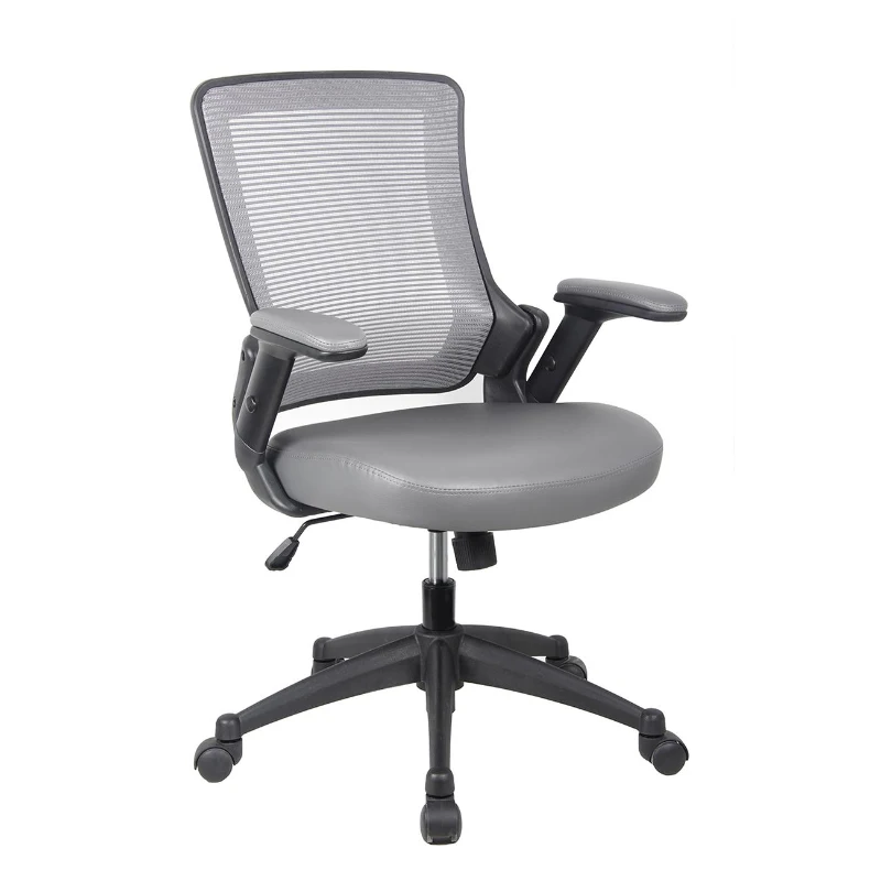 Cozy Task Chair with Breathable Mesh Back and TechniFlex Upholstered Seat, Ergonomic Office Chair for Offices, 25" L x 25" W x 34" H, Gray