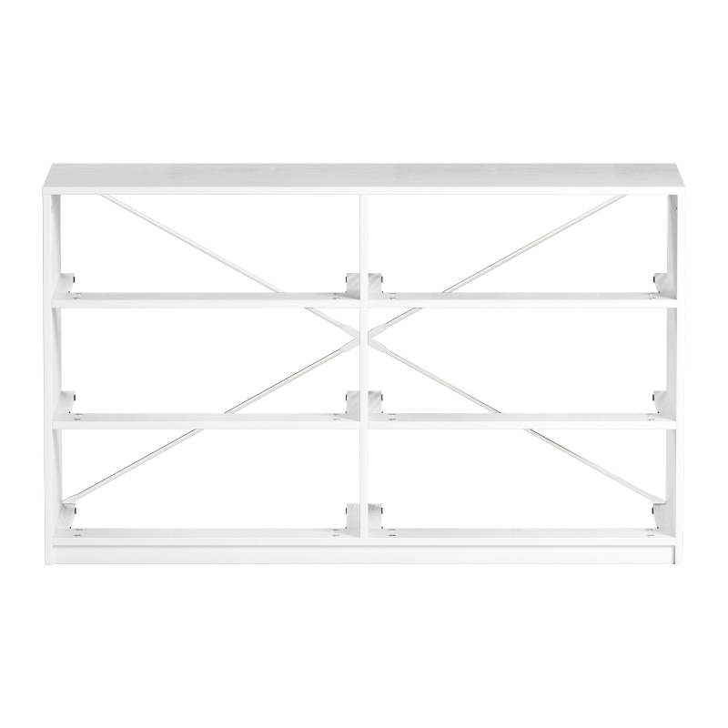 Versatile 6-Drawer Dresser with Water-Resistant Top, Ideal Storage Chest for Bedrooms, Playrooms, Entryways, 44.5" L x 16" W x 26.5" H, White