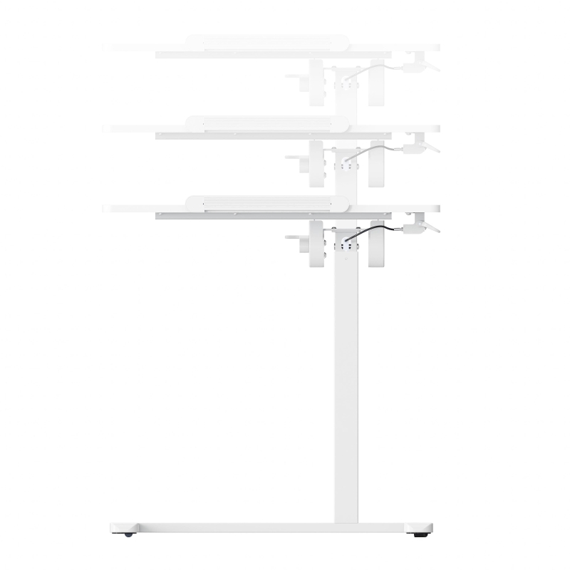 Sit-to-Stand Laptop Cart with Tilt Desk, Versatile Mobile Stand for home offices, classrooms, or bedside, 27.5" L x 16.5" W x 27" H, White