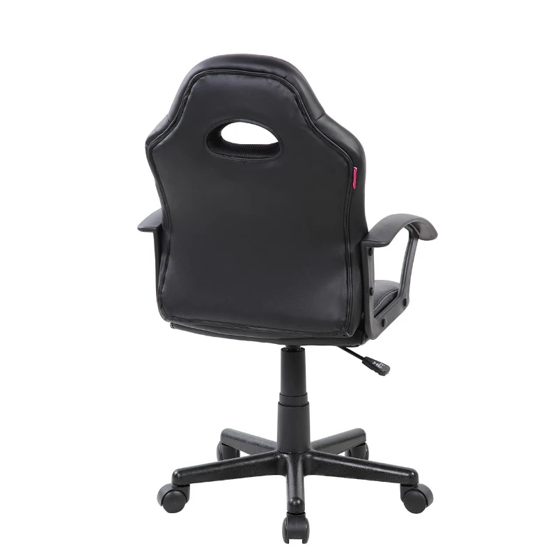 Sporty Gaming Chair with Pneumatic Height Adjustment and Non-Marking Casters, Perfect Racer-Style Chair for Kids, 21" L x 22" W x 35" H, Blue