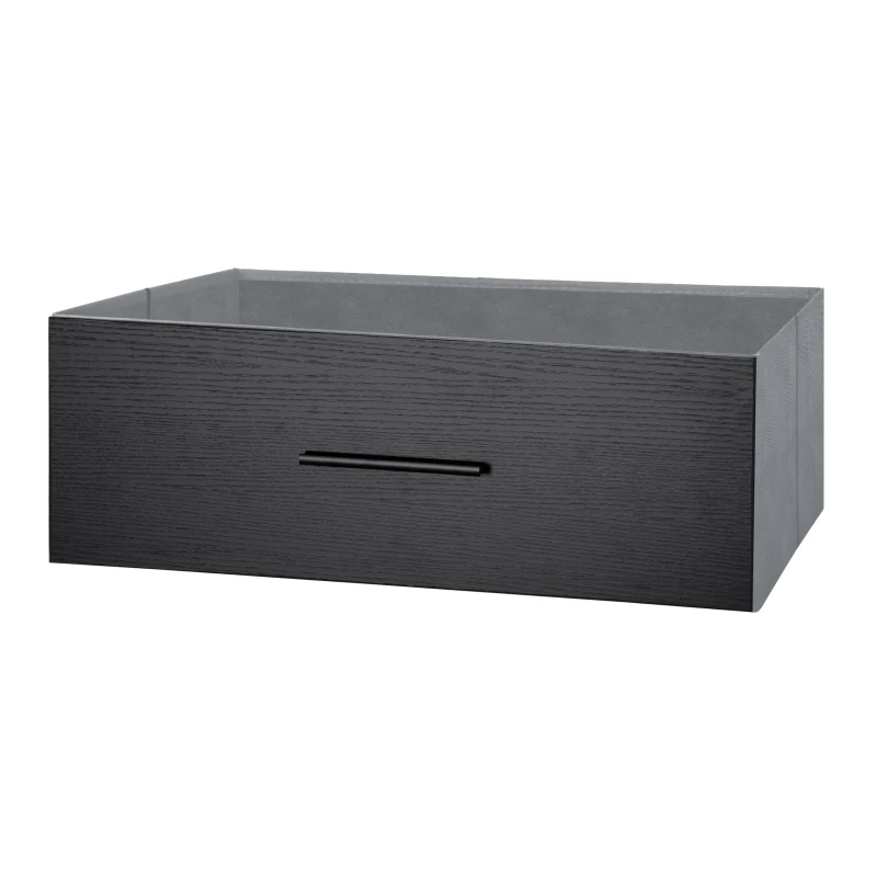 Spacious 5-Drawer Dresser with Water-Resistant Top, Ideal Storage Chest for Bedrooms, Playrooms, Entryways, 22.5" L x 15.5" W x 43" H, Black