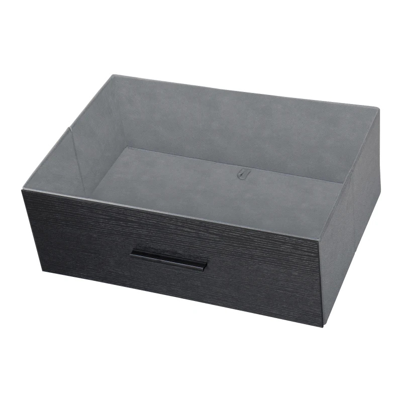 Spacious 5-Drawer Dresser with Water-Resistant Top, Ideal Storage Chest for Bedrooms, Playrooms, Entryways, 22.5" L x 15.5" W x 43" H, Black