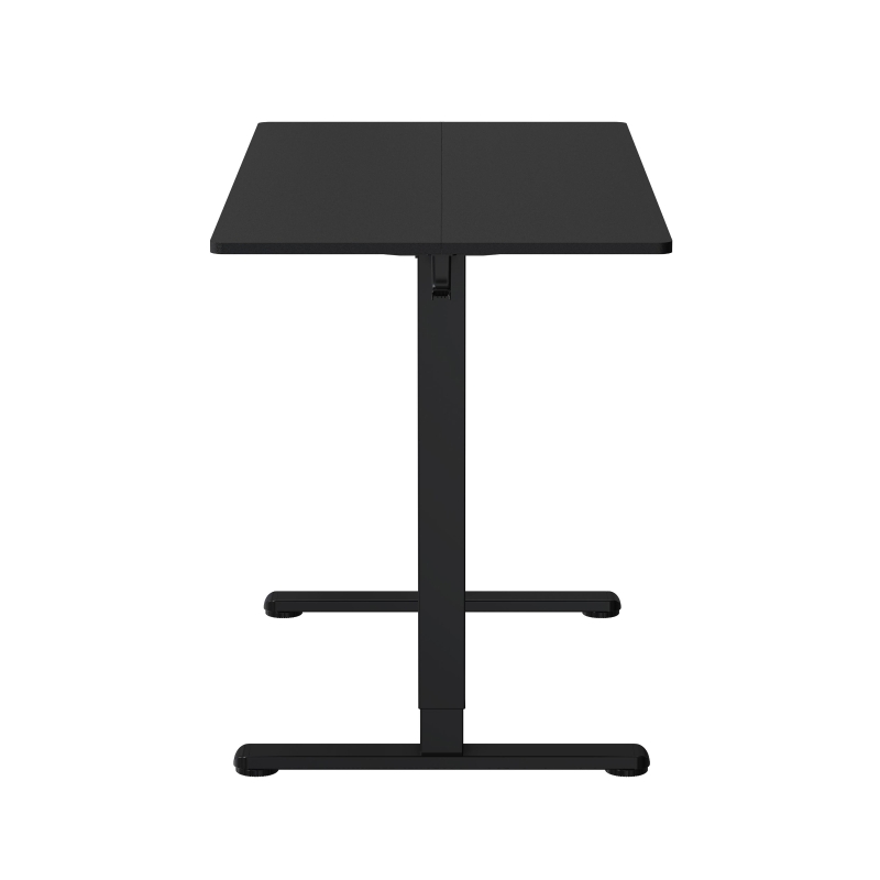 Sleek Electric Standing Desk with Memory Presets and Hooks, Height Adjustable Sit to Stand Computer Desk for Home Office, 47.5'' L x 23.5'' W x 28'' H, Black