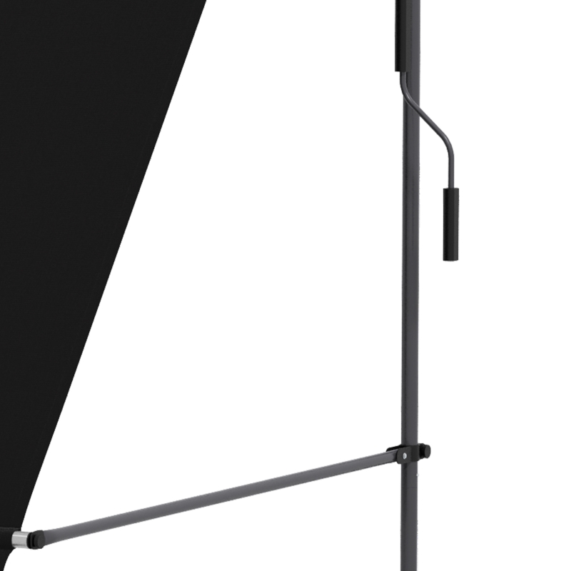 Outsunny 6.5' x 4' Manual Retractable Awning, Non-Screw Patio Awning, UV Resistant for Window or Door, Black
