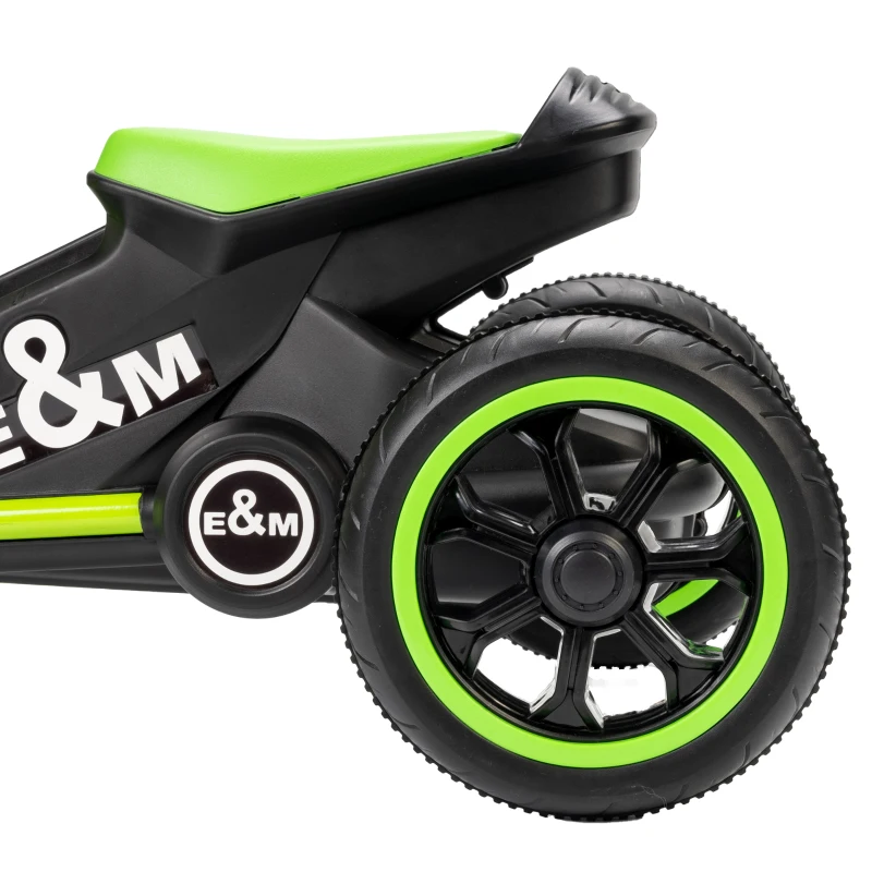 Qaba Kids Tricycle, Toddler Trike with Pedal for Indoor Outdoor Use, 3 Wheel Trike for Ages 18 to 36 Months Boys Girls, Green