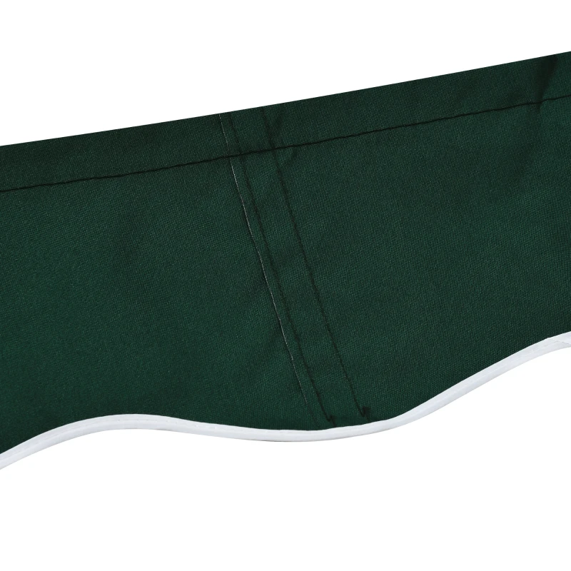 Outsunny Retractable Awning Fabric Replacement for 13' x 8' 840-151, Green