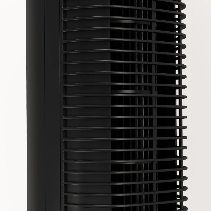 HOMCOM 28dB Tower Fan with 12 Speeds and 4 Modes, Standing Floor Fan with 80° Oscillating, 12H Timer, Black