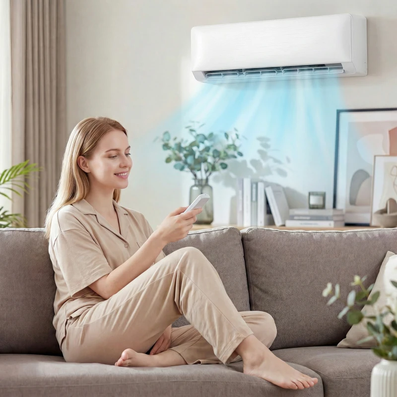 HOMCOM 18000 BTU Mini Split Air Conditioner, 22 SEER2 230V WIFI Enabled Inverter AC Unit Cools up to 1250 Sq.Ft