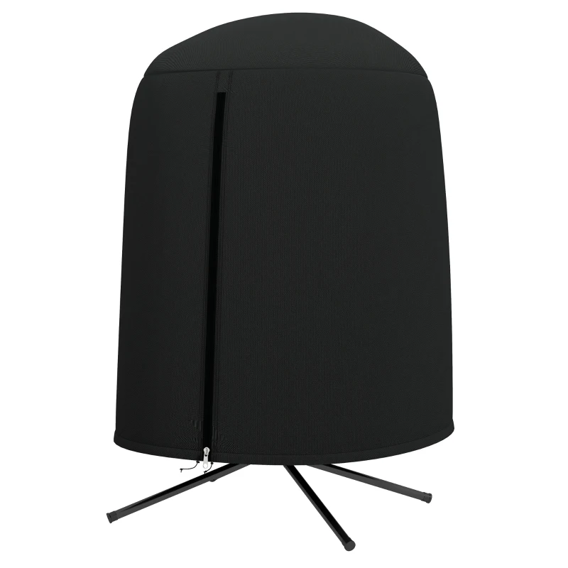 Outsunny Egg Chair Cover, 420D Oxford Fabric Waterproof Anti-dust Furniture Protector for Φ50.4" x 74.8" H Stand, Black