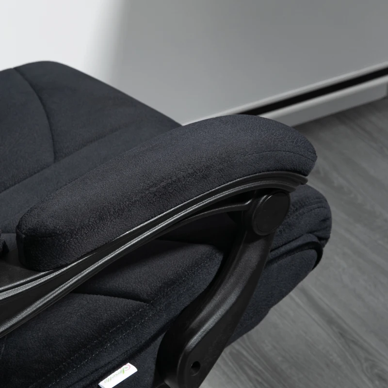 Vinsetto High-Back Office Chair Computer Desk Chair with Footrest Reclining Function and Adjustable Height Black