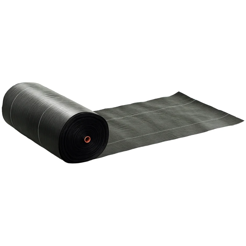 Outsunny 4FT x 300FT Weed Barrier Landscape Fabric, 5oz Heavy Duty Woven Weed Control Fabric for Landscaping
