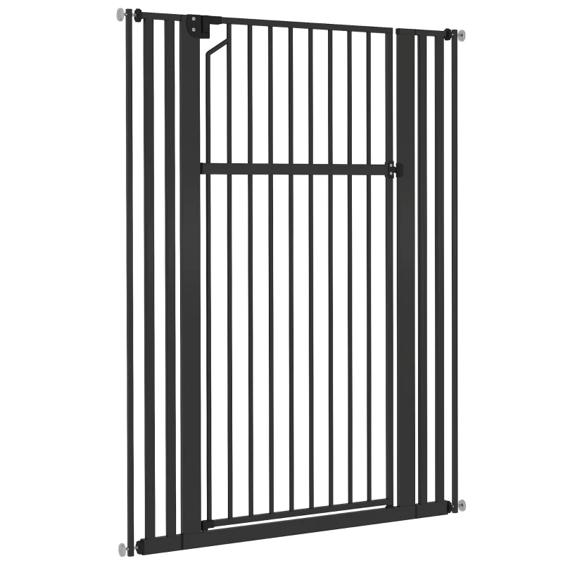 PawHut 55" Extra Tall Pet Gate 30-41" Wide Adjustable Baby Gate Pressure Mounted for Doorways, Hallways, Stairs