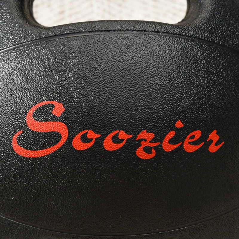 Soozier Medicine Ball with Handles, 18 lbs. Weighted Ball for Exercise, Med Ball for Abs, Core, Strength Training, Balance Training