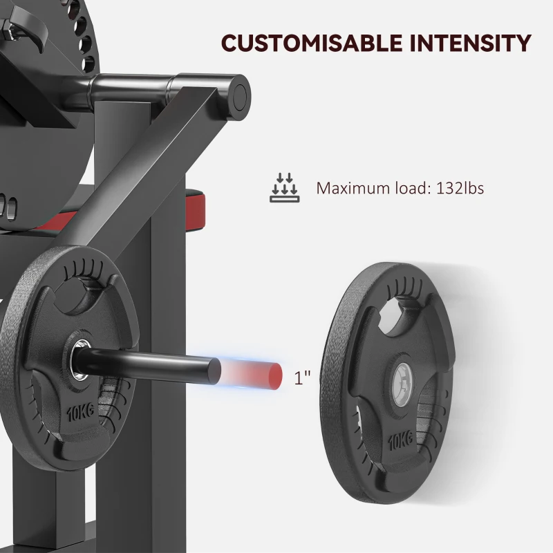 Soozier 2-In-1 Bicep Preacher Curl Bench Bicep Curl Machine with Adjustable Seat and Elbow Cushion, for Home Gym Workout