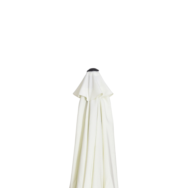 Outsunny Patio Sun Umbrella, Outdoor Parasol with 6 Ribs, Cream White