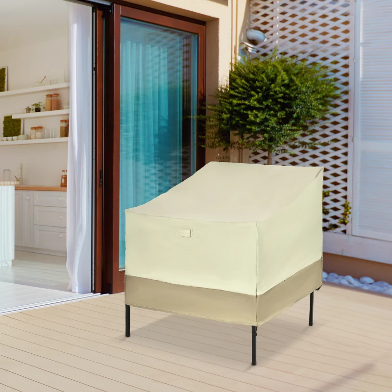 Outsunny 38.2-Inch Waterproof Single Seat Chair Sofa Cover Outdoor Garden Patio Furniture Protector