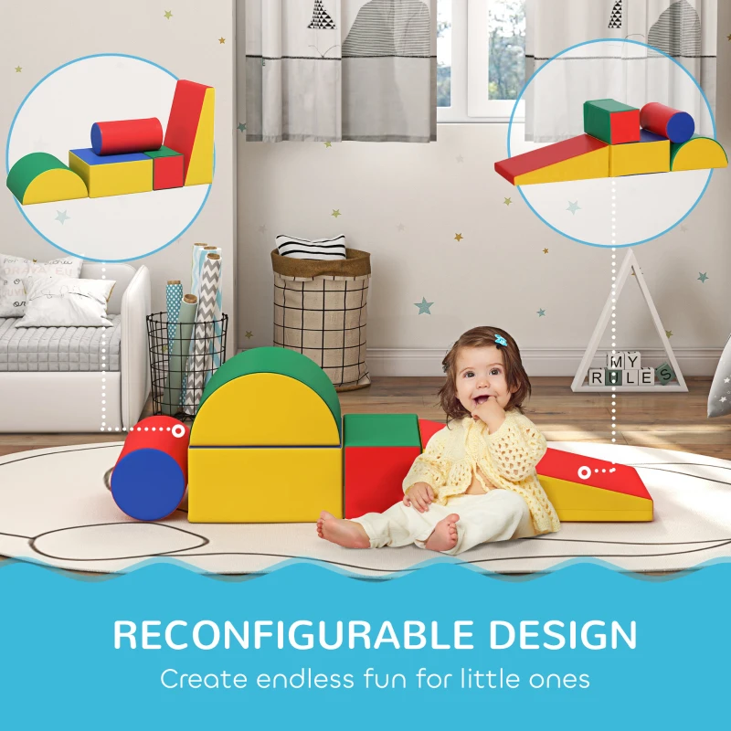 Soozier 5 Piece Climb and Crawl Activity Play Set, Assorted
