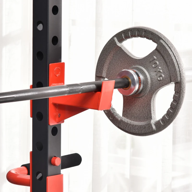 Soozier Power Tower Pull Up Bar Squat Rack Power Cage At Home Workout Equipment,Upper Body Strength Training Equipment