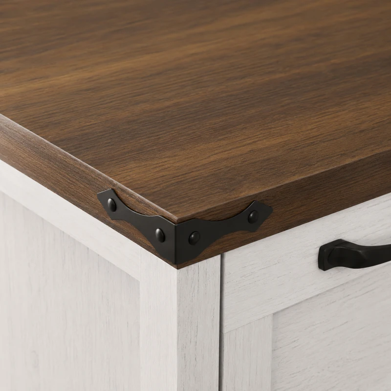 HOMCOM Sideboard Buffet Cabinet with Storage, 55" Large Farmhouse Kitchen Storage Cabinet with 2 Drawers and 4 Doors