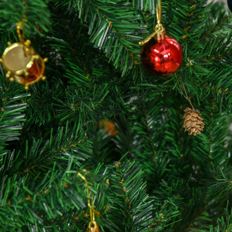 HOMCOM 7ft Green Christmas Tree Artificial Xmas Holidays Party with Decoration Ornament
