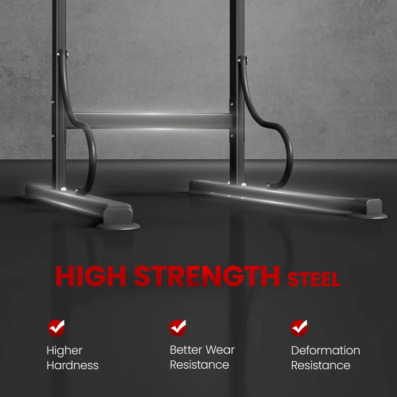 Soozier Power Tower, Pull Up Bar, Dip Station for Home Office Gym Multi-Function Workout Equipment