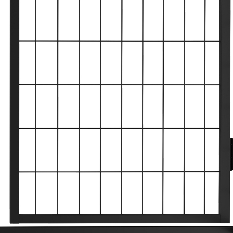 PawHut 8' x 4' x 6' Large Dog Kennel Outdoor with 3 Doors, 420D Waterproof Cover, Secure Lock