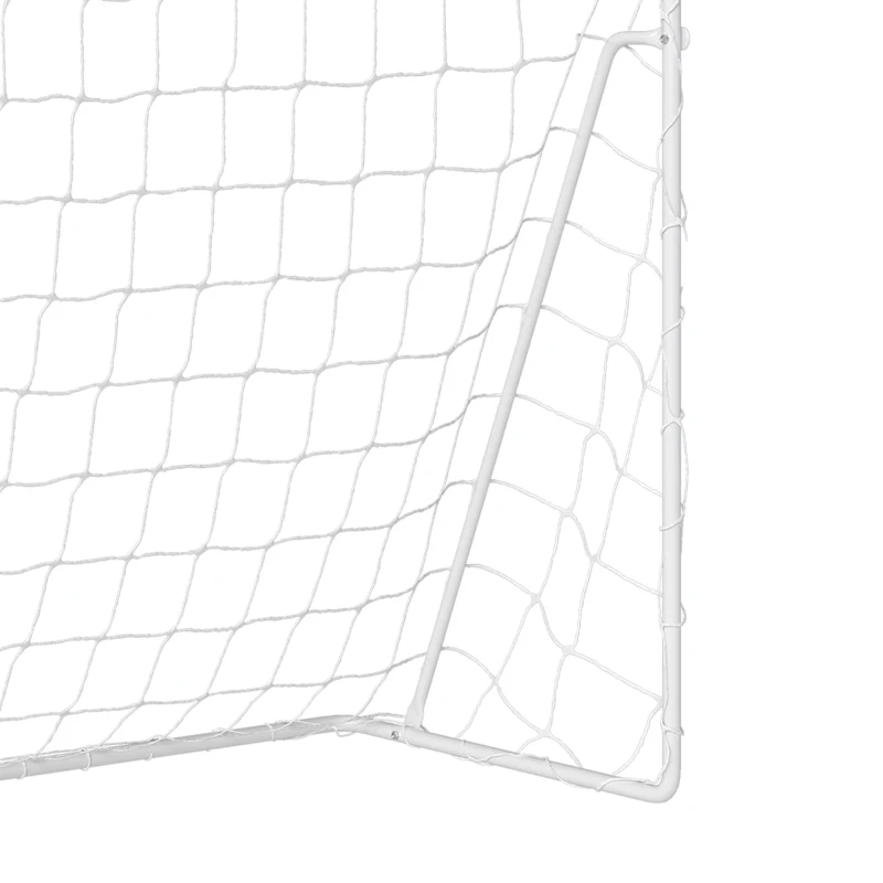 Soozier Soccer Goal, 8 x 5ft Portable Practice Soccer Net with Nylon Mesh, Steel Frame, for Indoor and Outdoor Use