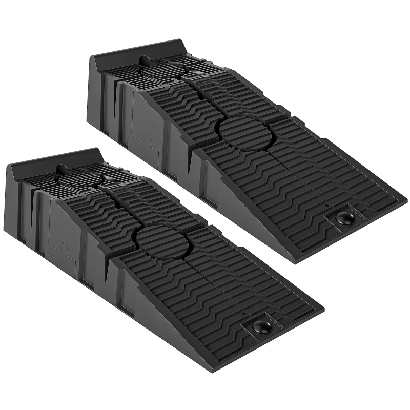 HOMCOM Car Ramps for Oil Changes, 6.7" High Lift, 5500 lbs Capacity, 2PC Car Service Ramps for Cars, SUVs and Small Vans