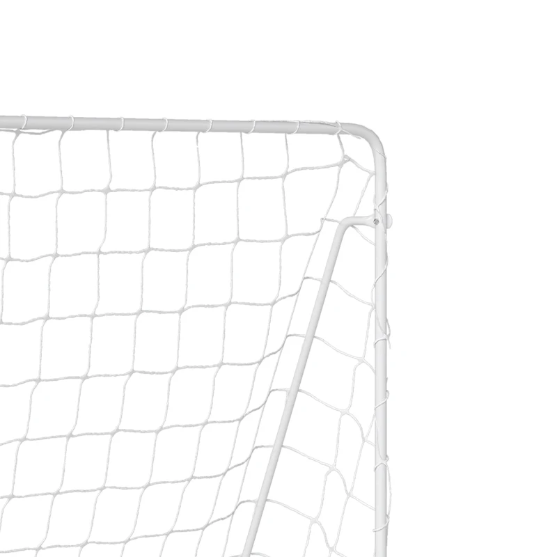 Soozier Soccer Goal, 8 x 5ft Portable Practice Soccer Net with Nylon Mesh, Steel Frame, for Indoor and Outdoor Use