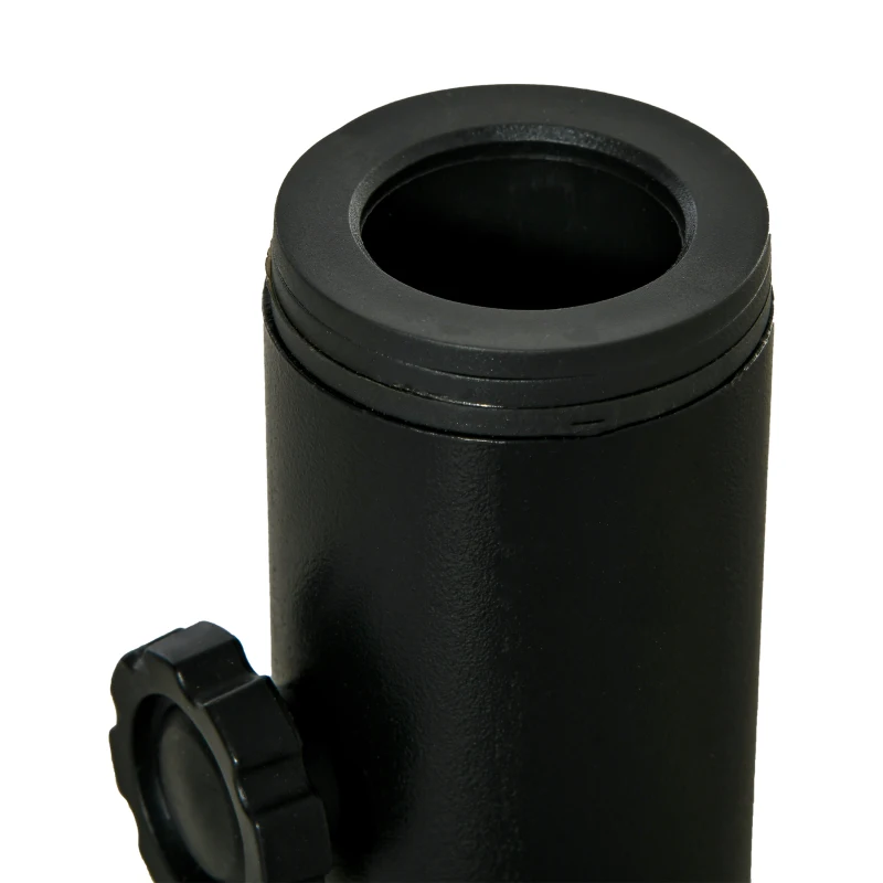 Outsunny Deck Mount Umbrella Holder, Outdoor Umbrella Base Stand for Deck, Dock, Patios Garden, Pontoon, Black