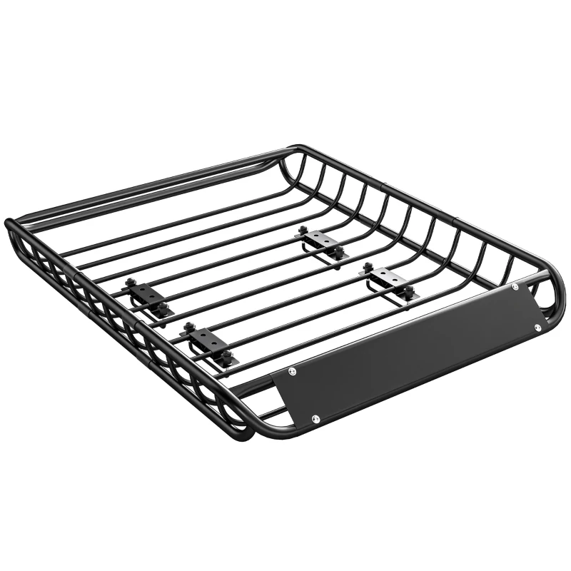 Soozier Roof Rack Cargo Carrier Basket, 150LBS Heavy Duty Roof Basket, 46" x 36" x 4.5" Rooftop Cargo Carrier for SUV, Truck