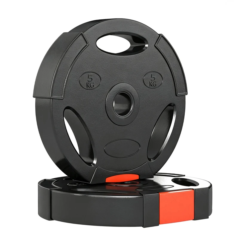 Soozier 1-Inch Weight Plates, Barbell Weights Set for Weightlifting and Strength Training, 2 x 22lbs + 2 x 11lbs