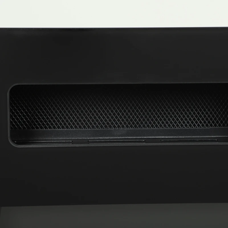 HOMCOM 60" Electric Fireplace, Ultra-Thin Recessed, Wall Mounted and Freestanding Fireplace w/ Flame Effect, 750W/1500W, Black