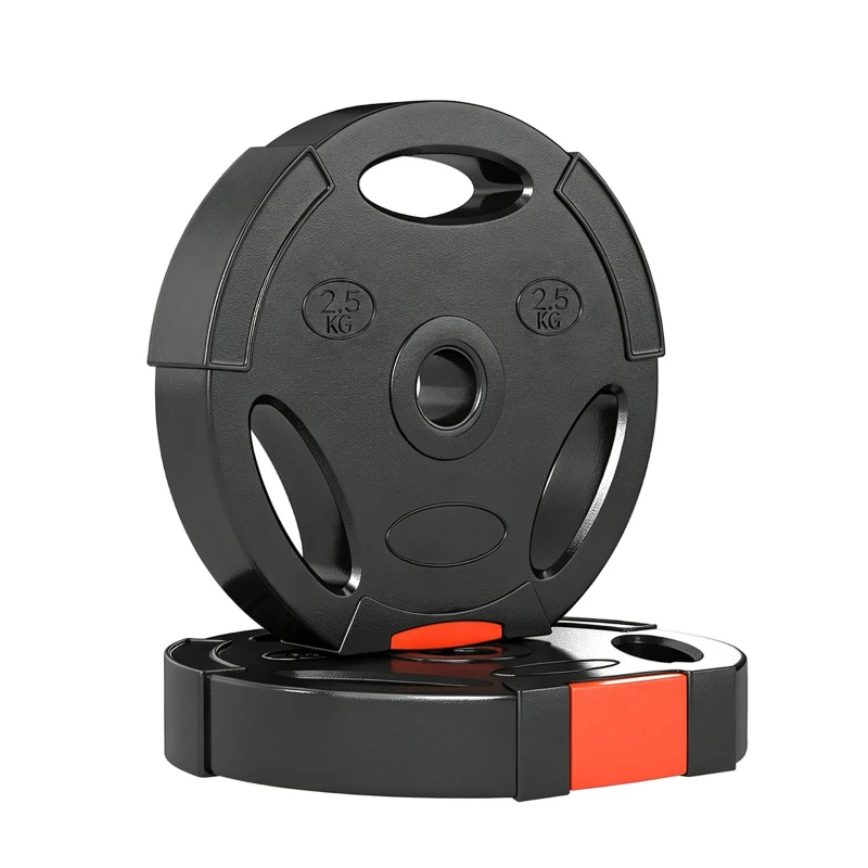 Soozier 1-Inch Weight Plates, Barbell Weights Set for Weightlifting and Strength Training, 2 x 11lbs + 2 x 5.5lbs