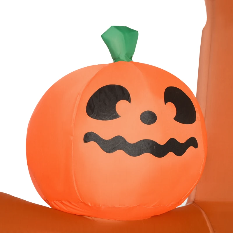 Outsunny 9ft Inflatable Halloween Haunted Tree with Pumpkins, Ghosts and Cat, Blow-Up Outdoor LED Yard Display for Garden, Lawn, Party, Holiday
