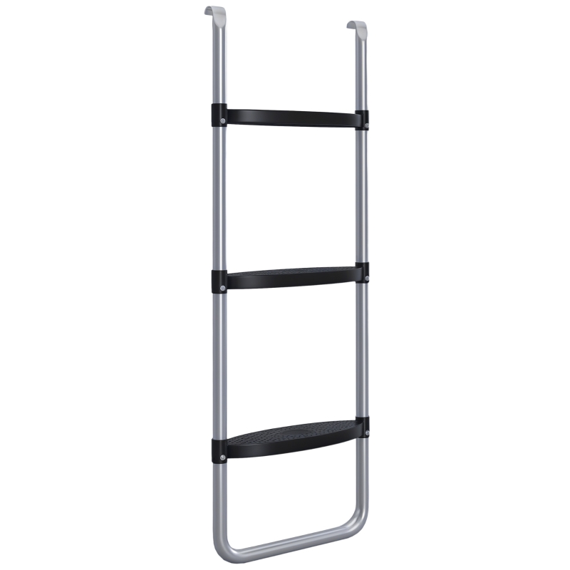 Soozier Trampoline Ladder Steel, 2/3 Steps Outdoor Trampoline Accessories, 38 Inch Length
