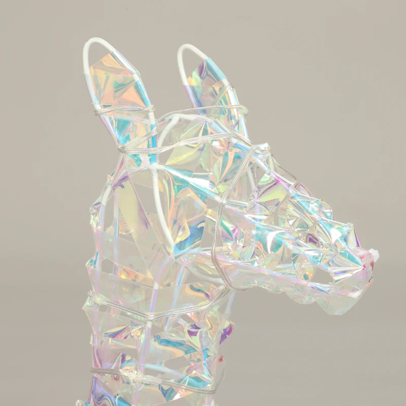 Outsunny 3-Piece Lighted Reindeer Family Set, Iridescent Outdoor Christmas Decoration, Deer Family with 8 Modes, Daily Timer