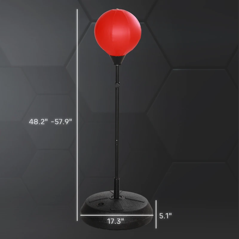 Qaba Punching Bag for Kids w/ Stand & Boxing Gloves, for 5-10 Years