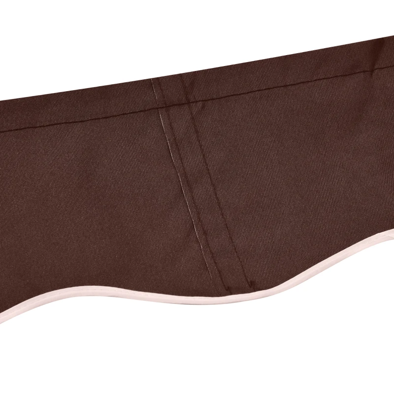 Outsunny Retractable Awning Fabric Replacement for 13' x 8' 840-151, Coffee