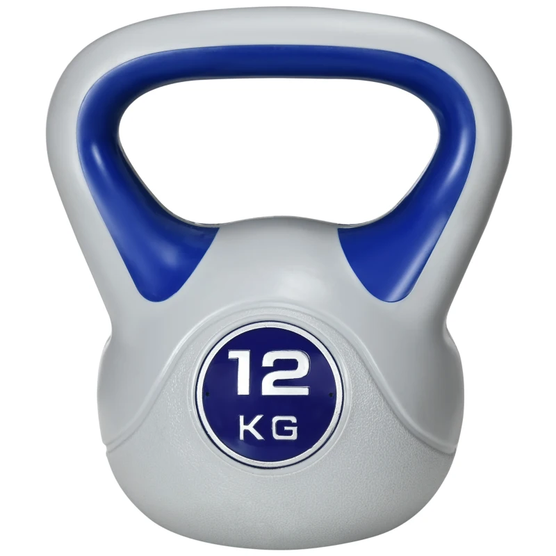 Soozier 26 lb Soft Kettlebell, Sand Filled Weight with Grip Handle, Solid Kettlebell Weight for Full Body Workout, Dark Blue