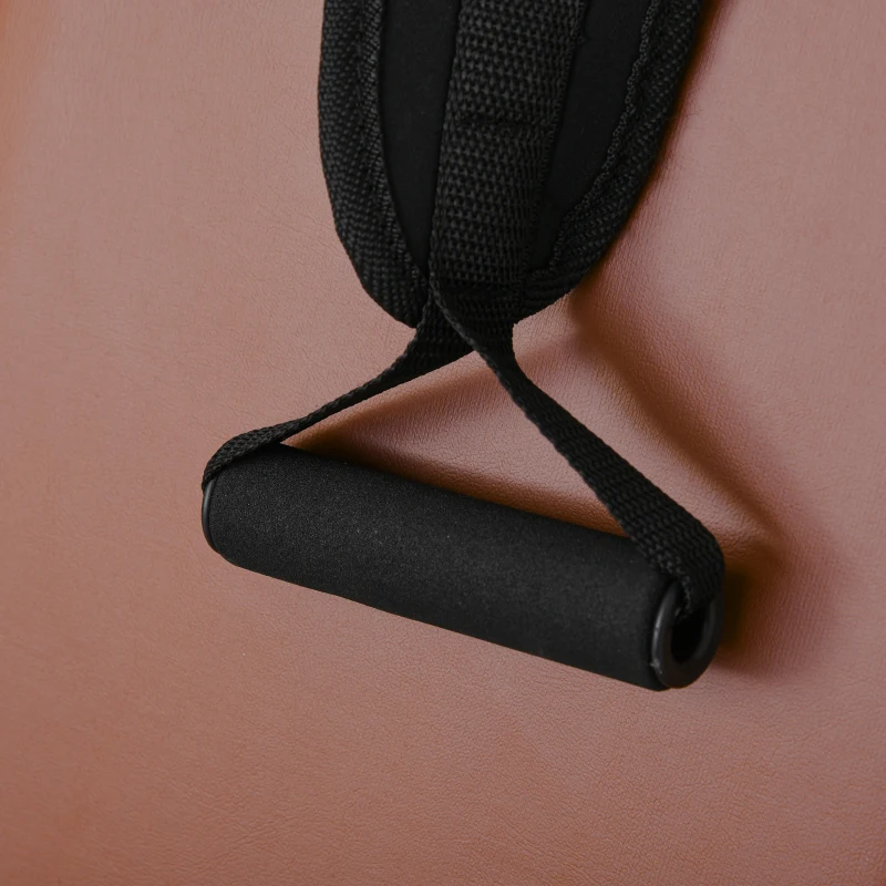 Soozier Multi-Exercise Full-Body Weight Rack with Bench Press, Leg Extension, Chest Fly Resistance Band & Preacher Curl