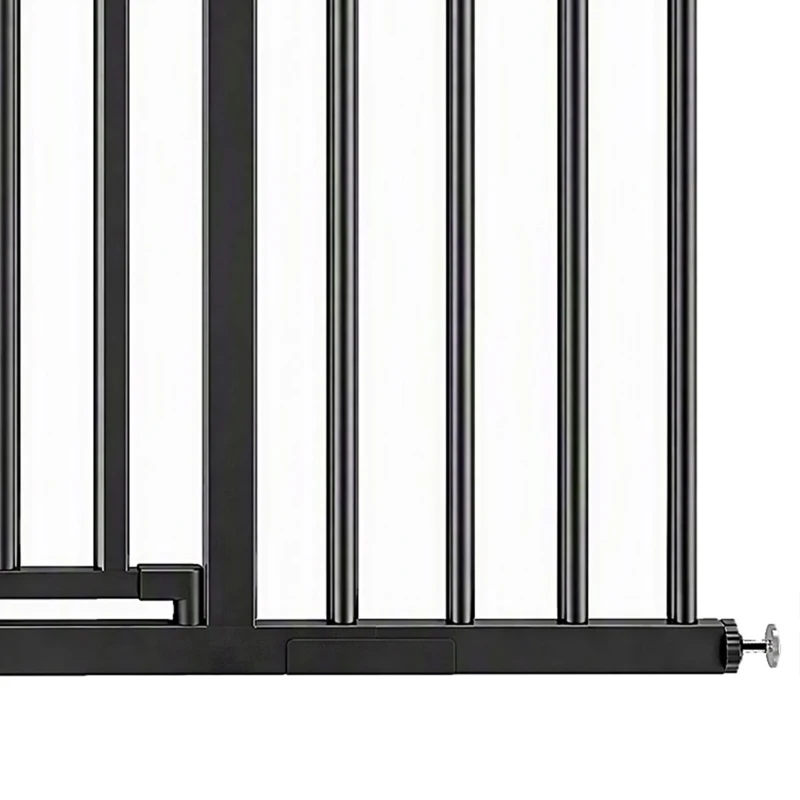 PawHut Baby Gate, Pet Gate with 3 Extensions, Auto-Close, Two-Way Open, Pressure Mounted, 36"H, Black