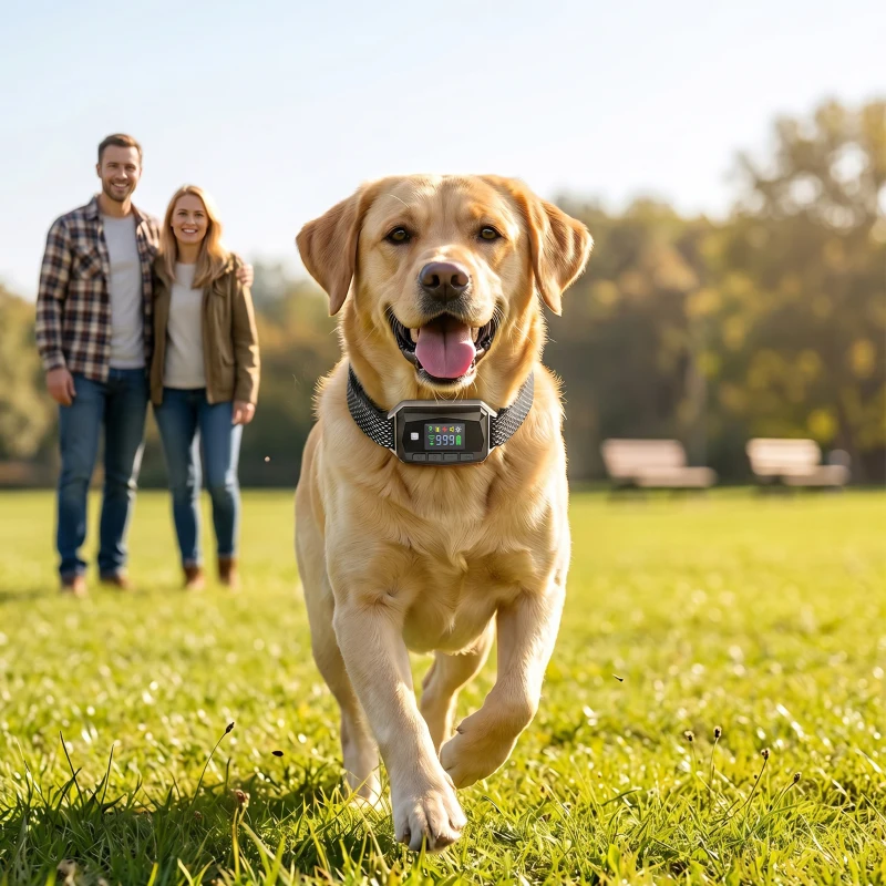 PawHut GPS Dog Training Collar IP67 Waterproof E Collar Remote Rechargeable Black
