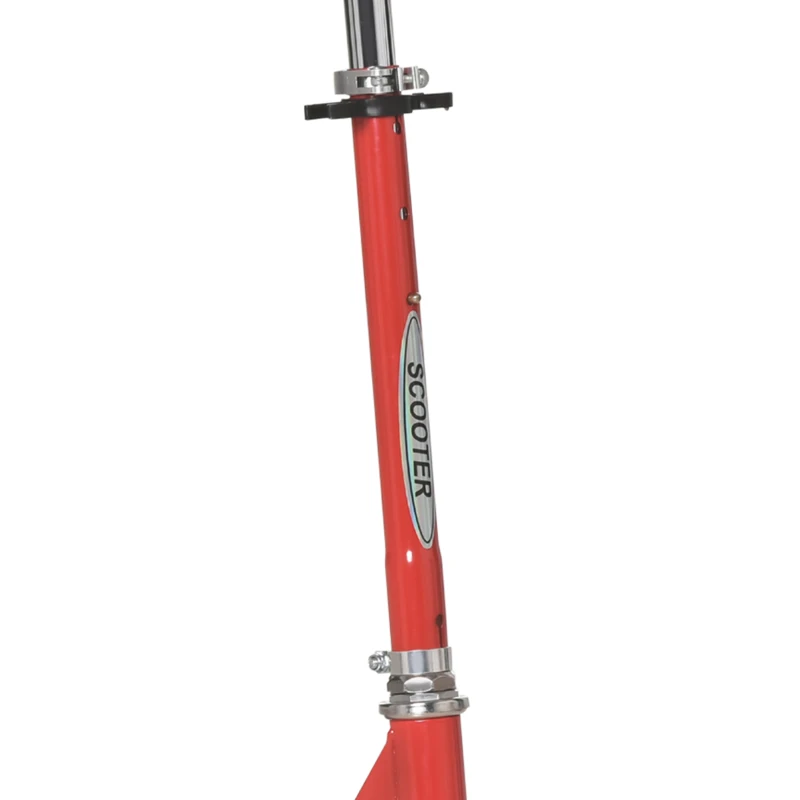 Qaba Snow Scooter, 2 in 1 Design Adjustable Height Scooter Snow Sled for Kids Aged Over 7 Years Old, Foldable Kids Sled Ski Scooter with Wheels Blades, Red