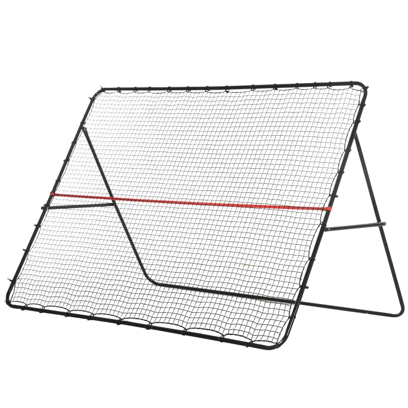 Soozier Soccer Rebounder Net, Adjustable and Foldable Multi-Sport Training Bounce Back Net, Target Goal